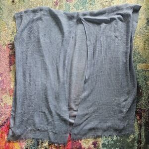 Lightweight Light Blue Sequin Oversized Open Front Shawl